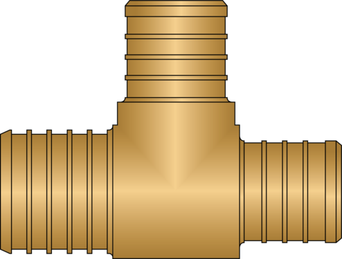 Side view of fitting