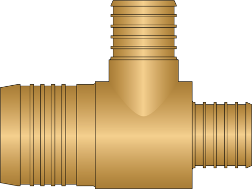 Side view of fitting