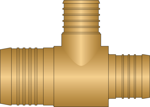 Side view of fitting