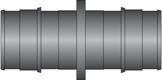 Graphic of 1-1/2" × 1-1/2" PEX F1960 HPP Coupling