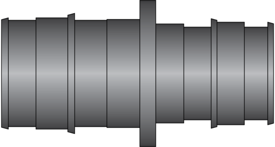 Graphic of 1-1/2" × 1-1/4" PEX F1960 HPP Coupling