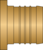 Side view of fitting