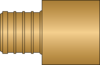 Side view of fitting