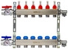 Front view of the assembled manifold