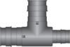 Graphic of 2" × 1-1/2" × 2" PEX F1960 HPP Tee