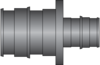 Graphic of 1-1/4" × 3/4" PEX F1960 HPP Coupling