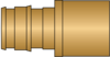 Graphic of 1/2" PEX F1960 × 1/2" F/Sweat No Lead Brass Adapter